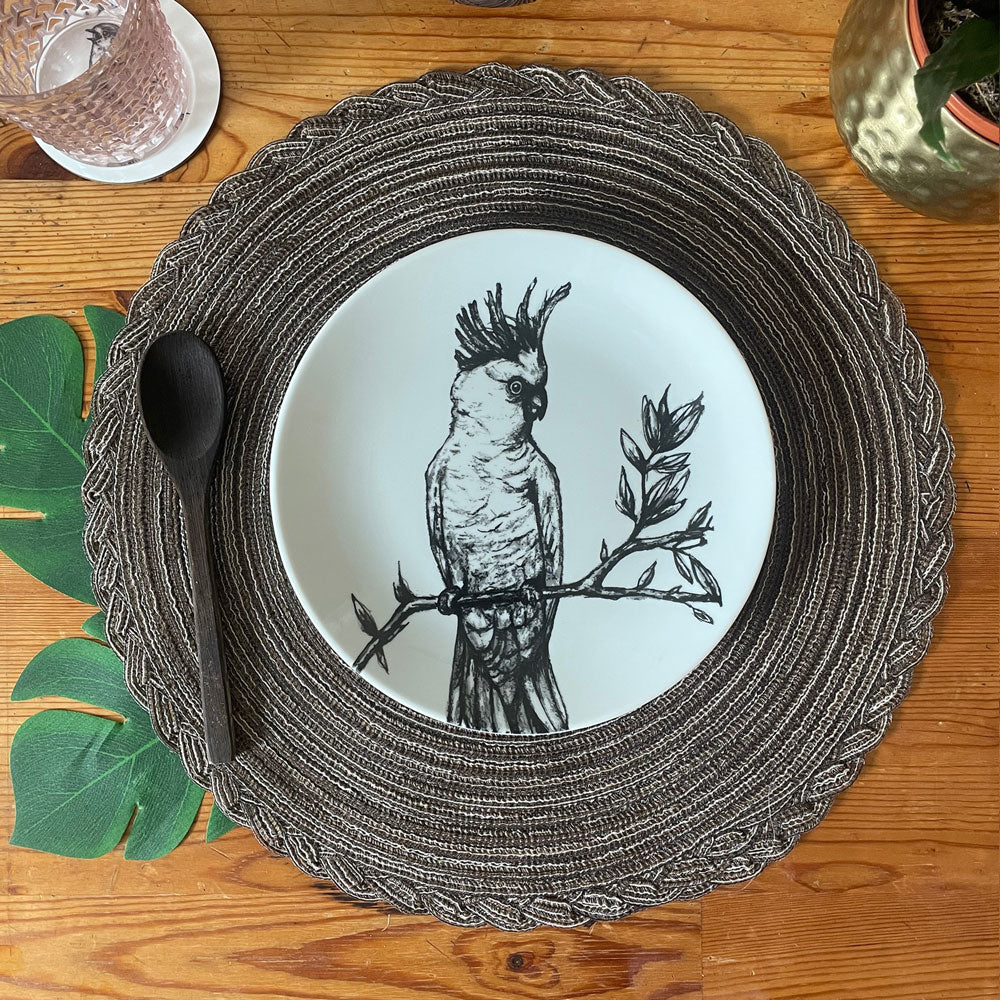 Cockatoo Plate - The BirdLife Collection