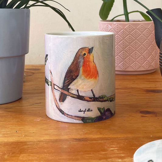 Robin Mug and Coaster set - (1 Mug + Coaster)