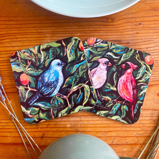 Heritage Bird Coasters  (Pack of 4)